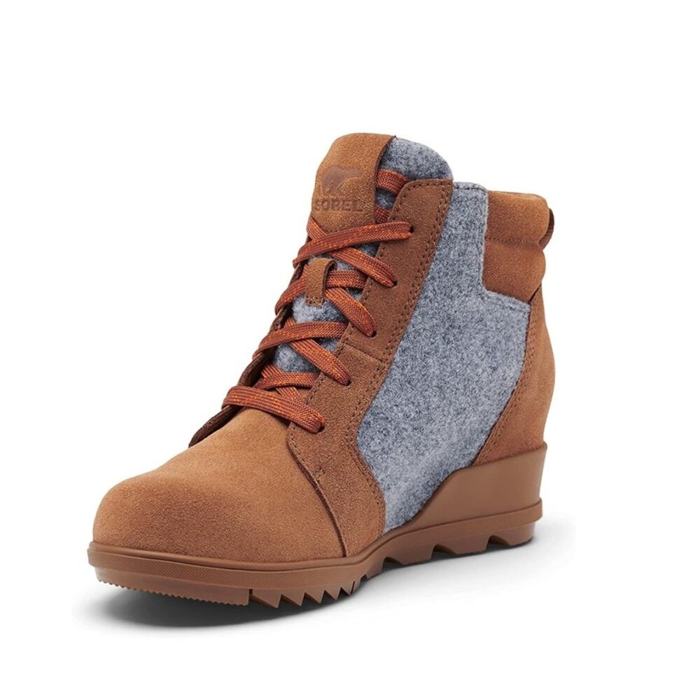 Sorel Evie Women’s Boots Size 7.5 Waterproof Wedge Suede NEW # box 19 - Picture 6 of 14